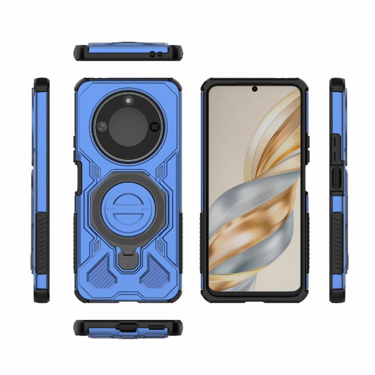 For Honor X60 5G J-20 Solid Color MagSafe Magnetic TPU+PC Phone Case