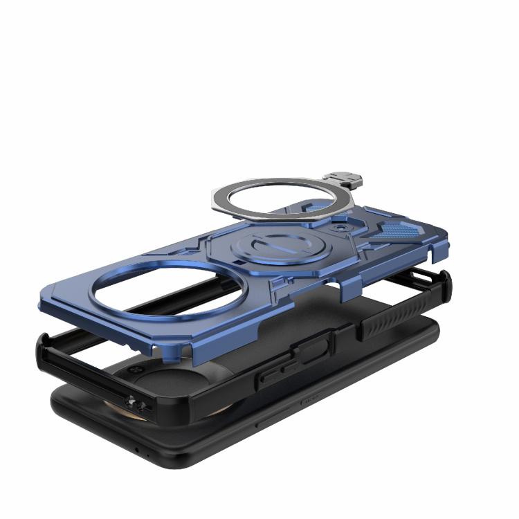 For Honor X60 5G J-20 Solid Color MagSafe Magnetic TPU+PC Phone Case