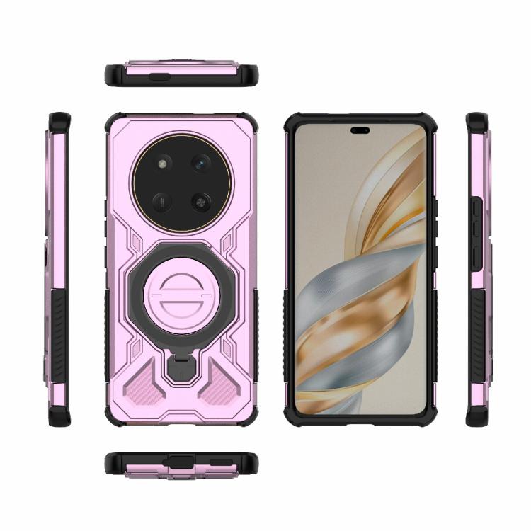 For Honor X60 Pro 5G J-20 Solid Color MagSafe Magnetic TPU+PC Phone Case