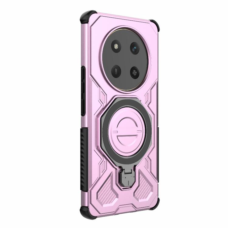 For Honor X60 Pro 5G J-20 Solid Color MagSafe Magnetic TPU+PC Phone Case