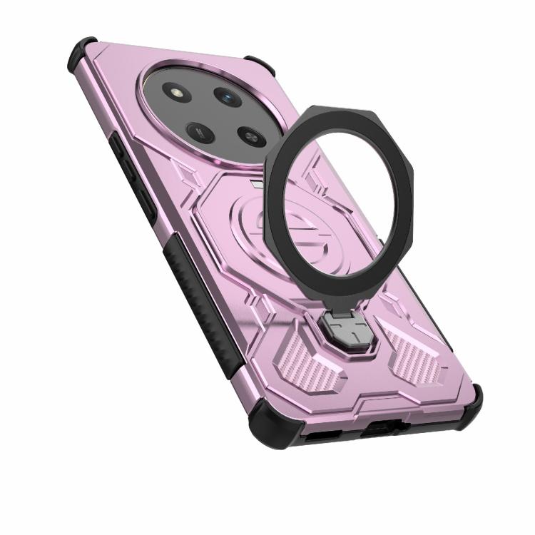 For Honor X60 Pro 5G J-20 Solid Color MagSafe Magnetic TPU+PC Phone Case