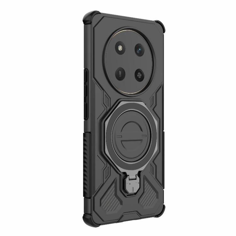 For Honor X60 Pro 5G J-20 Solid Color MagSafe Magnetic TPU+PC Phone Case