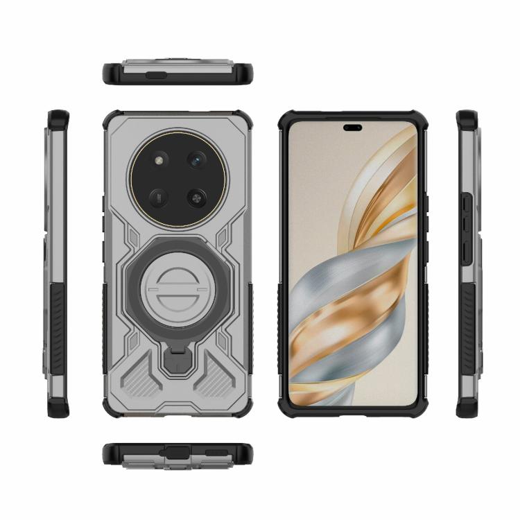 For Honor X60 Pro 5G J-20 Solid Color MagSafe Magnetic TPU+PC Phone Case