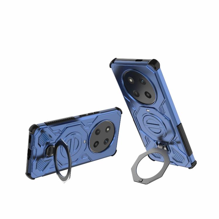 For Honor X60 Pro 5G J-20 Solid Color MagSafe Magnetic TPU+PC Phone Case