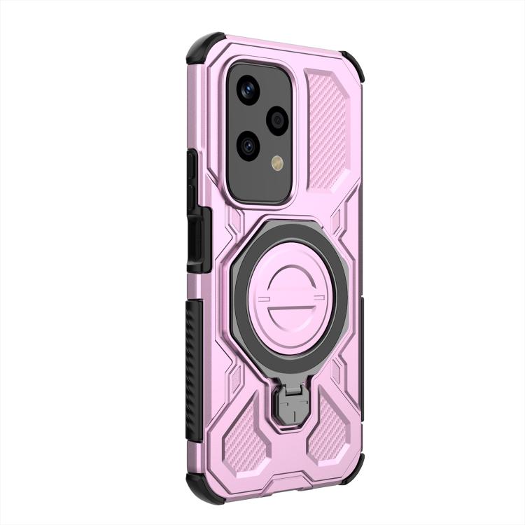 For Honor 200 Lite 5G Global J-20 Solid Color MagSafe Magnetic TPU+PC Phone Case