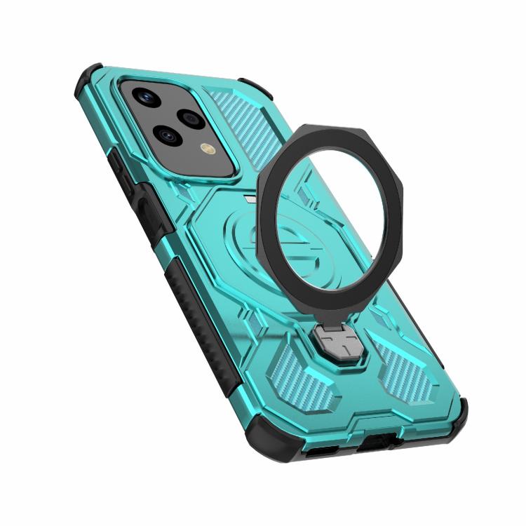 For Honor 200 Lite 5G Global J-20 Solid Color MagSafe Magnetic TPU+PC Phone Case