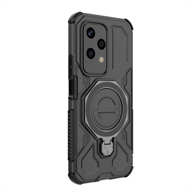 For Honor 200 Lite 5G Global J-20 Solid Color MagSafe Magnetic TPU+PC Phone Case