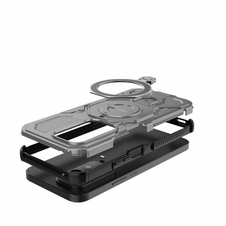 For Honor 200 Lite 5G Global J-20 Solid Color MagSafe Magnetic TPU+PC Phone Case