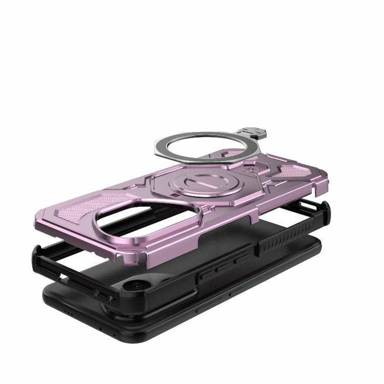 For Honor 400 Pro 5G Global 160.8mm J-20 Solid Color MagSafe Magnetic TPU+PC Phone Case