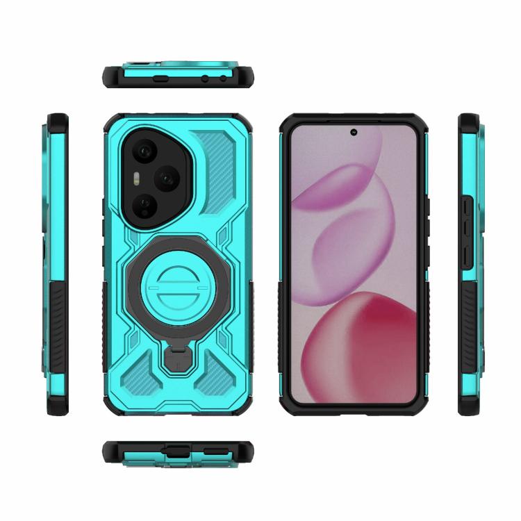 For Honor 400 Pro 5G Global 160.8mm J-20 Solid Color MagSafe Magnetic TPU+PC Phone Case