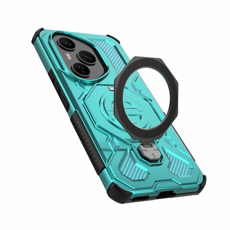 For Honor 400 Pro 5G Global 160.8mm J-20 Solid Color MagSafe Magnetic TPU+PC Phone Case