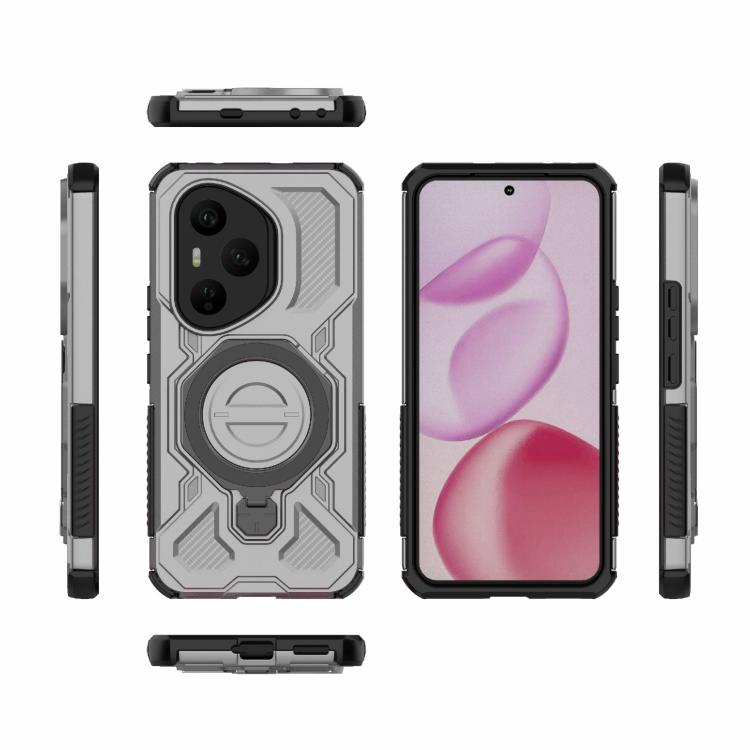 For Honor 400 Pro 5G Global 160.8mm J-20 Solid Color MagSafe Magnetic TPU+PC Phone Case