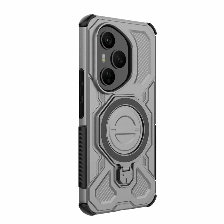 For Honor 400 Pro 5G Global 160.8mm J-20 Solid Color MagSafe Magnetic TPU+PC Phone Case