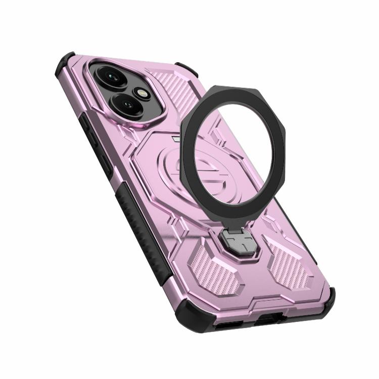 For Honor 400 5G Global 156.5mm J-20 Solid Color MagSafe Magnetic TPU+PC Phone Case