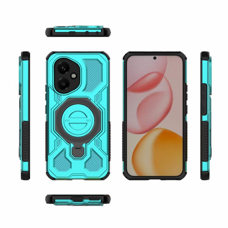 For Honor 400 5G Global 156.5mm J-20 Solid Color MagSafe Magnetic TPU+PC Phone Case
