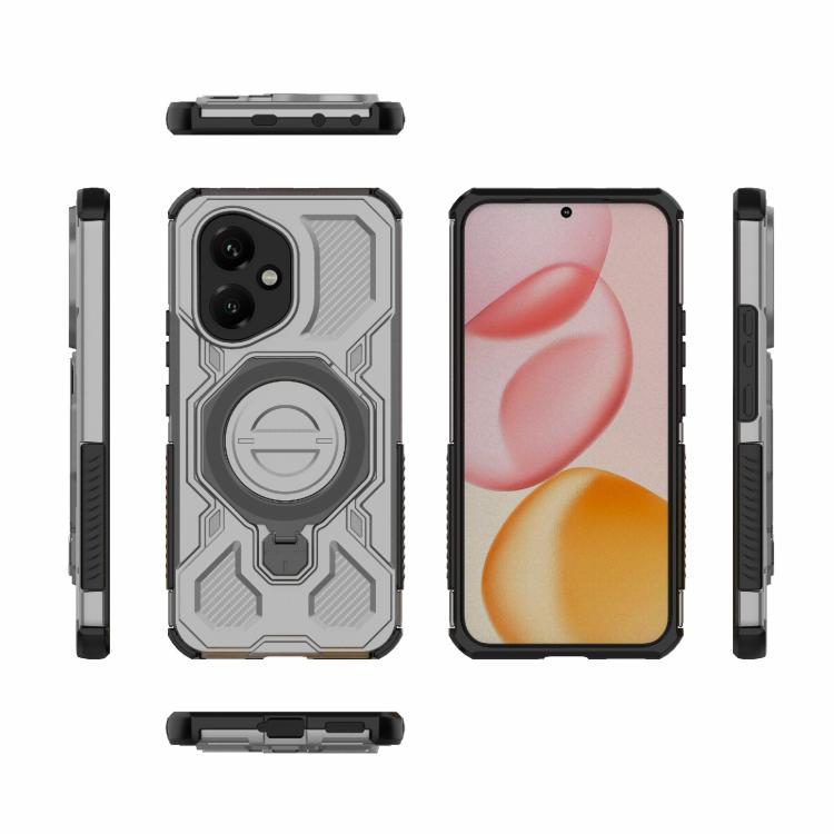 For Honor 400 5G Global 156.5mm J-20 Solid Color MagSafe Magnetic TPU+PC Phone Case