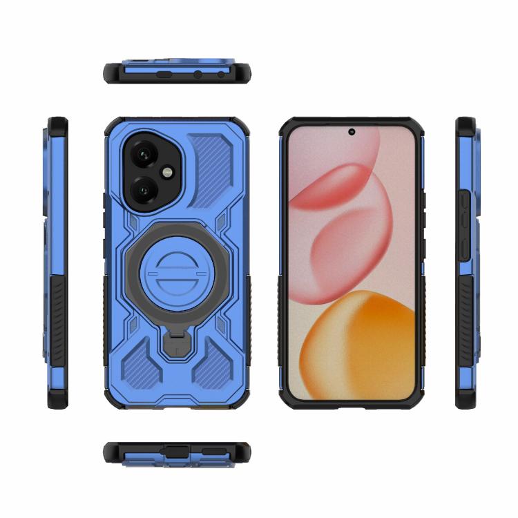 For Honor 400 5G Global 156.5mm J-20 Solid Color MagSafe Magnetic TPU+PC Phone Case