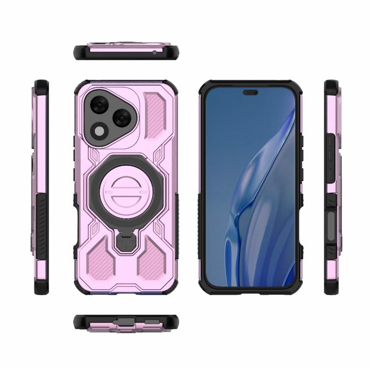 For Honor 400 Lite 5G Global J-20 Solid Color MagSafe Magnetic TPU+PC Phone Case