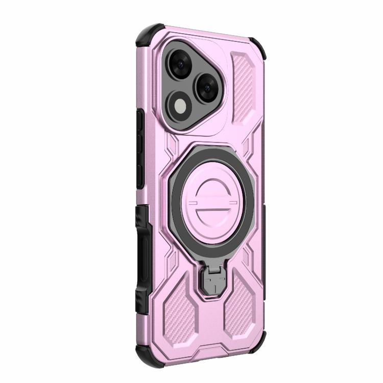 For Honor 400 Lite 5G Global J-20 Solid Color MagSafe Magnetic TPU+PC Phone Case