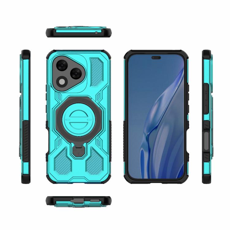 For Honor 400 Lite 5G Global J-20 Solid Color MagSafe Magnetic TPU+PC Phone Case