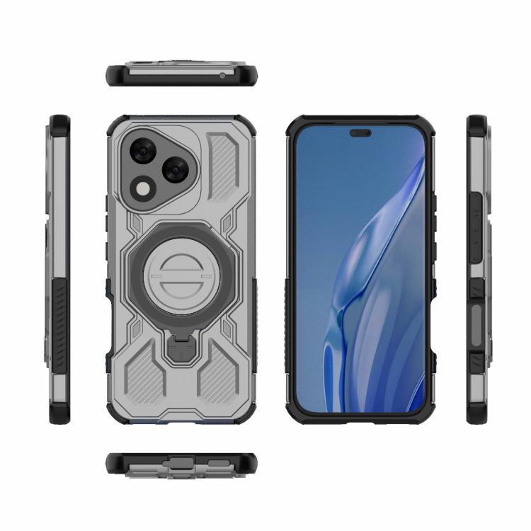 For Honor 400 Lite 5G Global J-20 Solid Color MagSafe Magnetic TPU+PC Phone Case