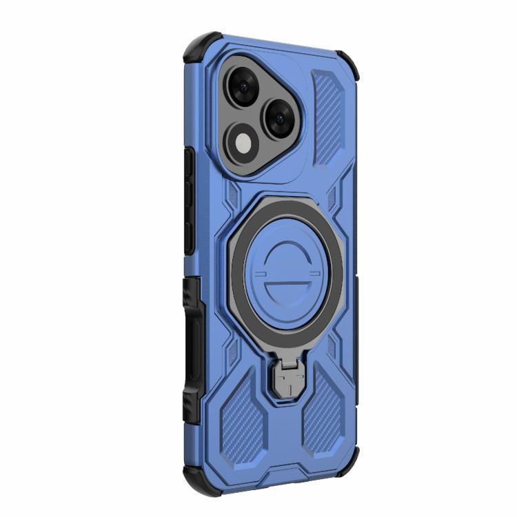 For Honor 400 Lite 5G Global J-20 Solid Color MagSafe Magnetic TPU+PC Phone Case