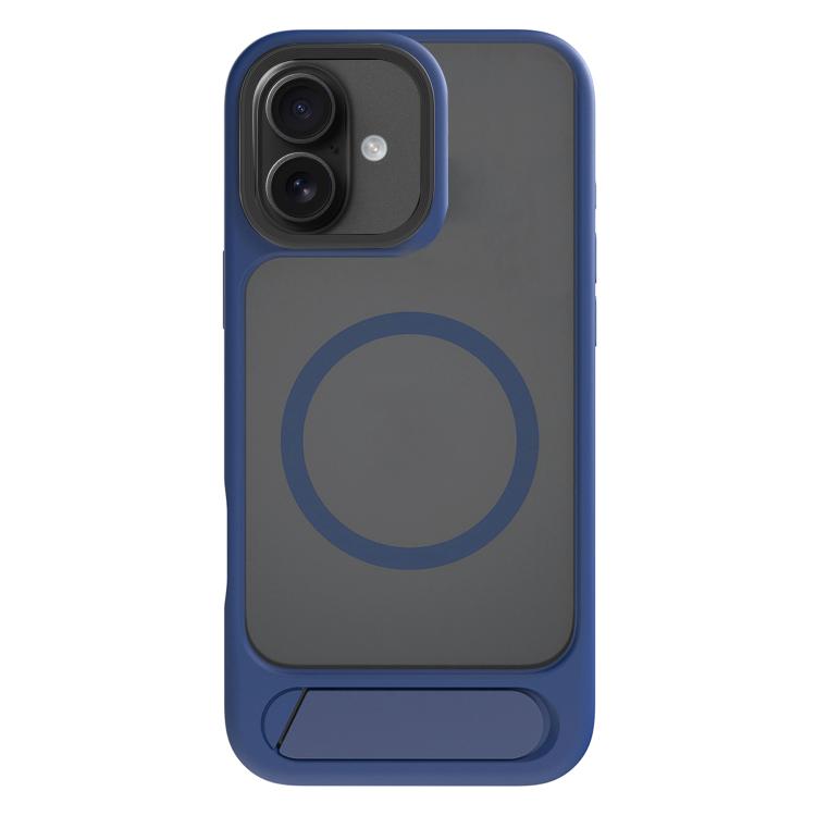 For iPhone 16 Plus Kalebol MagSafe Invisible Tilt Holder PC Hybrid TPU Case