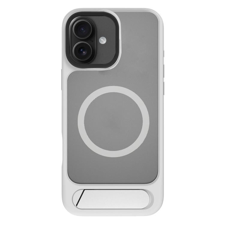 For iPhone 16 Plus Kalebol MagSafe Invisible Tilt Holder PC Hybrid TPU Case