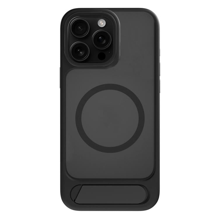 For iPhone 15 Pro Max Kalebol MagSafe Invisible Tilt Holder PC Hybrid TPU Case