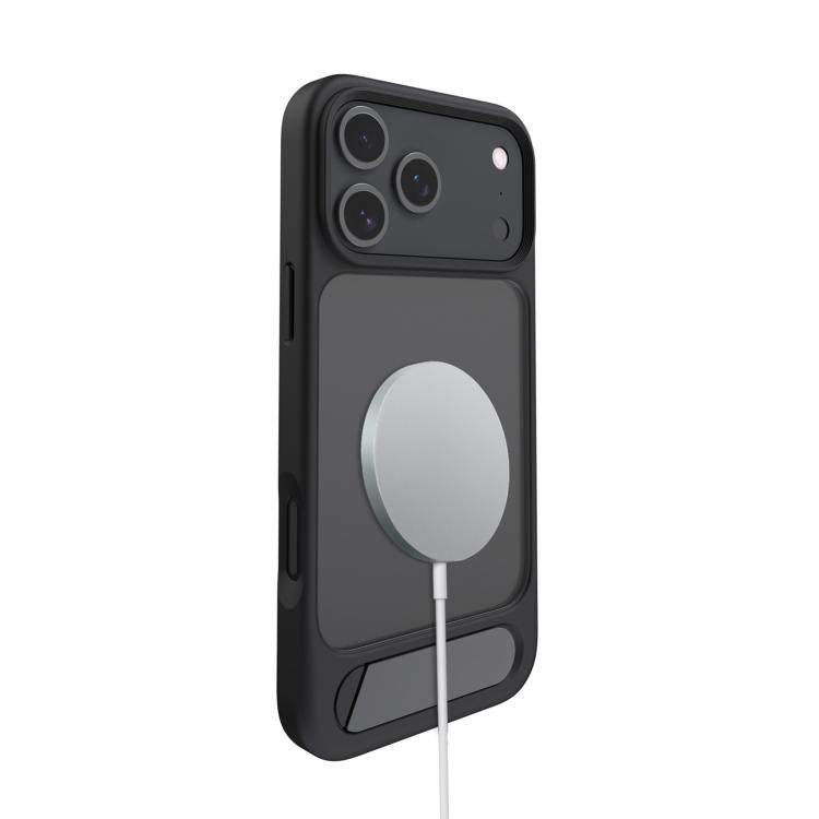 For iPhone 14 Kalebol MagSafe Invisible Tilt Holder PC Hybrid TPU Case