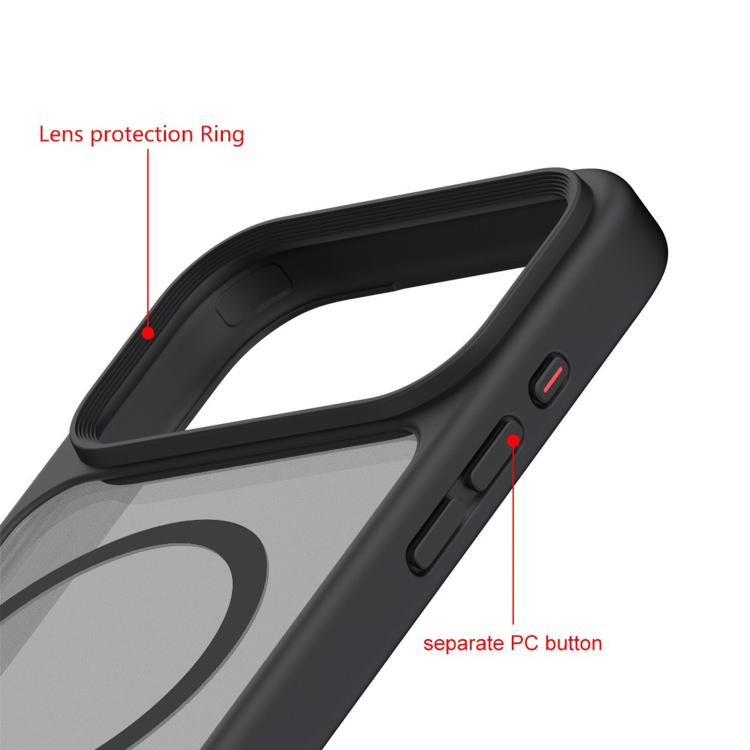 For iPhone 17 Pro Kalebol MagSafe Invisible Tilt Holder PC Hybrid TPU Case