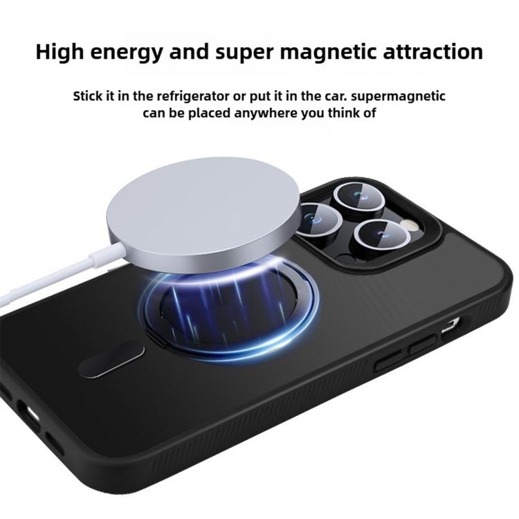 For iPhone 17 Kalebol Rotating Holder MagSafe PC Hybrid TPU Phone Case
