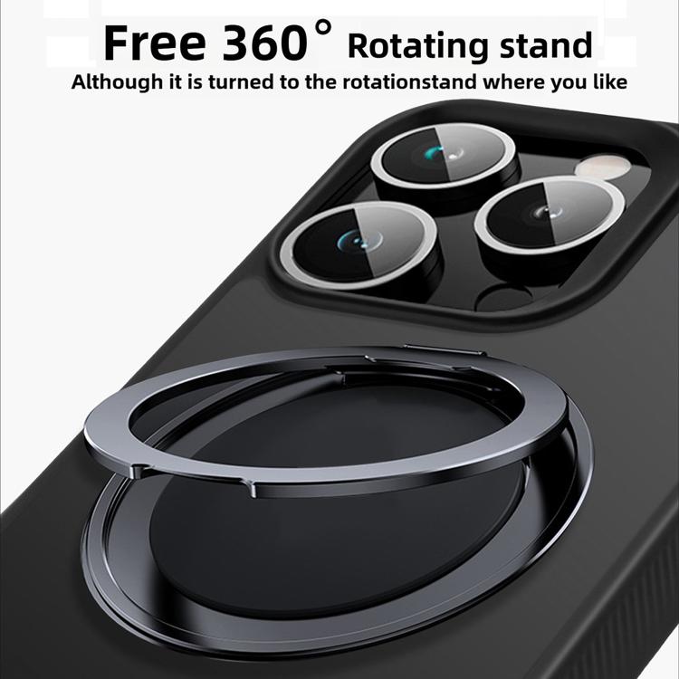 For iPhone 15 Pro Max Kalebol Rotating Holder MagSafe PC Hybrid TPU Phone Case