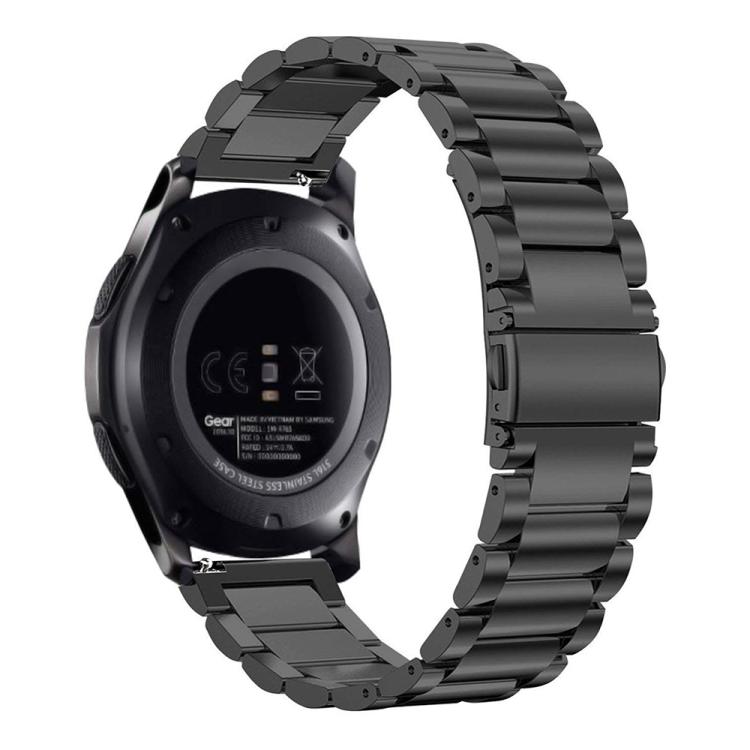 24mm Three Beads Flat Buckle Titanium Alloy Watch Band