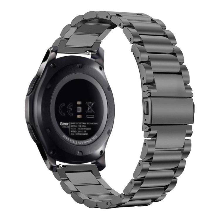 24mm Three Beads Flat Buckle Titanium Alloy Watch Band