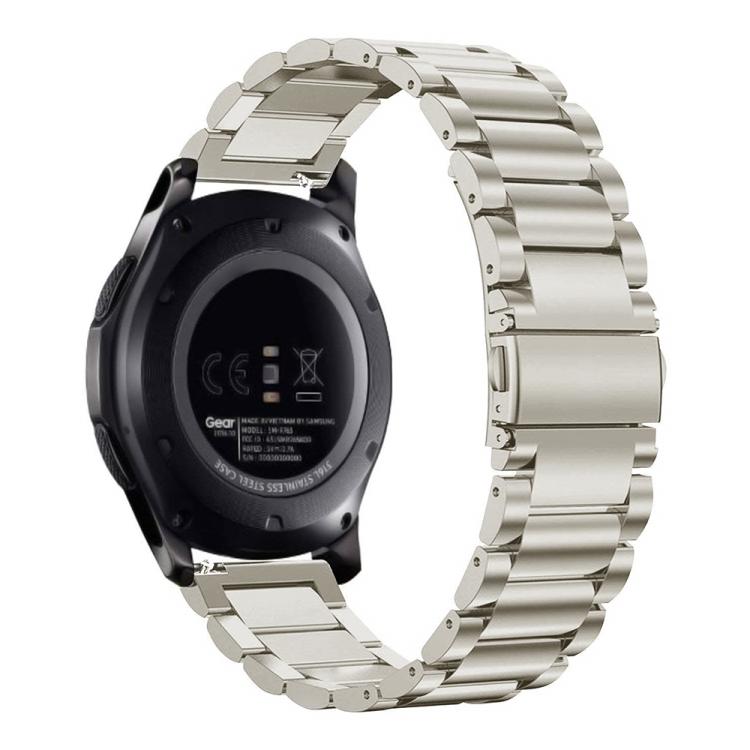 24mm Three Beads Flat Buckle Titanium Alloy Watch Band