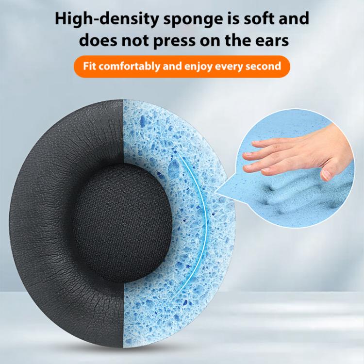 1 Pair Protein Leather Replacement Earpads For Beats Solo Pro