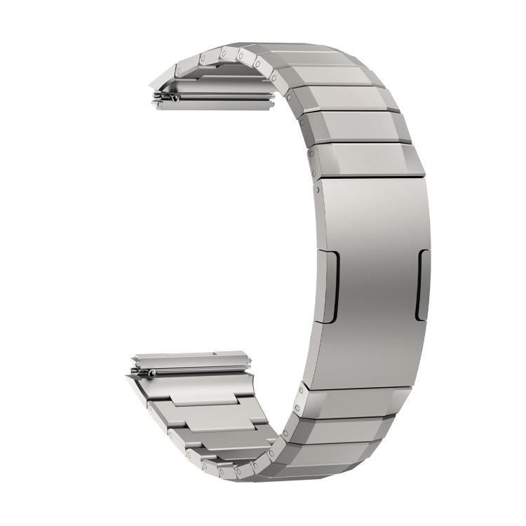 For Huawei Watch GT 5 46mm One Bead Bamboo Joint HW Buckle Stainless Steel Watch Band