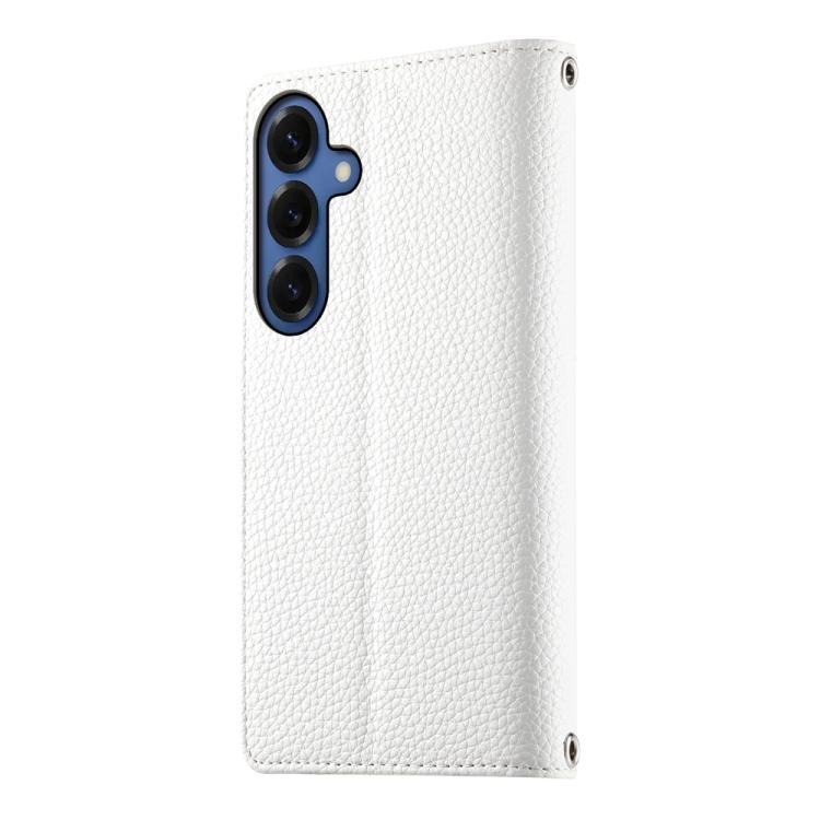 For Samsung Galaxy S26+ 5G Stitching Multi-card Zipper Wallet Leather Phone Case with Short Strap
