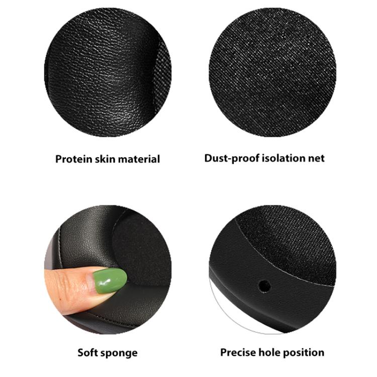 2pcs Protein Leather Replacement Earpads For EDIFIER G4 Pro - Black