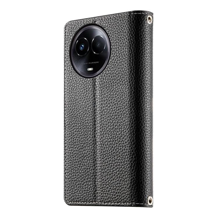 For Realme 11 5G / 11x / C67 5G / Narzo 60x Stitching Multi-card Zipper Wallet Leather Phone Case with Short Strap