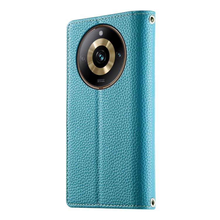 For Realme 11 Pro / 11 Pro+ Stitching Multi-card Zipper Wallet Leather Phone Case with Short Strap