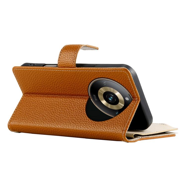 For Realme 11 Pro / 11 Pro+ Stitching Multi-card Zipper Wallet Leather Phone Case with Short Strap