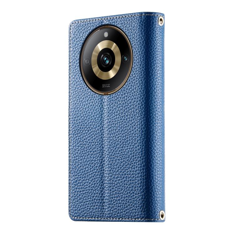 For Realme 11 Pro / 11 Pro+ Stitching Multi-card Zipper Wallet Leather Phone Case with Short Strap