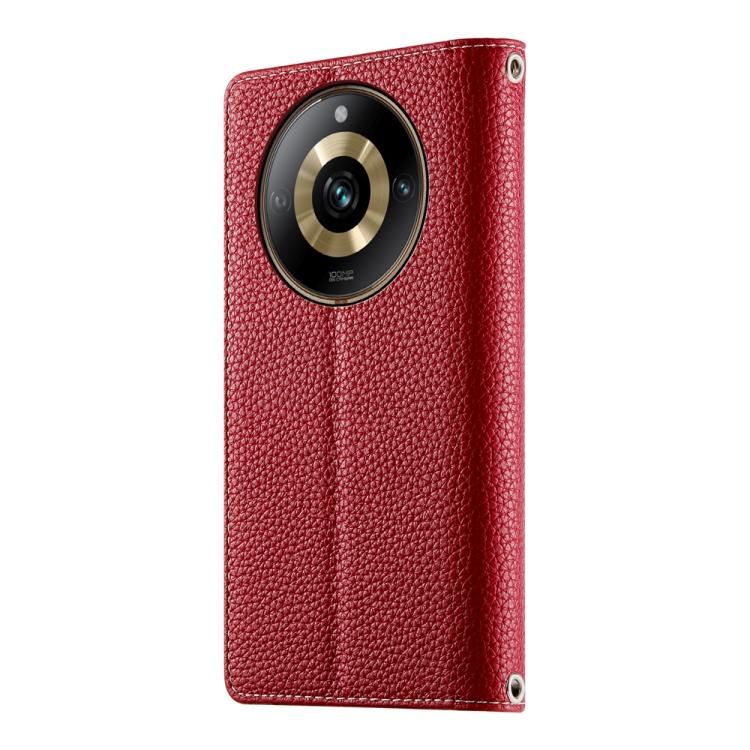 For Realme 11 Pro / 11 Pro+ Stitching Multi-card Zipper Wallet Leather Phone Case with Short Strap