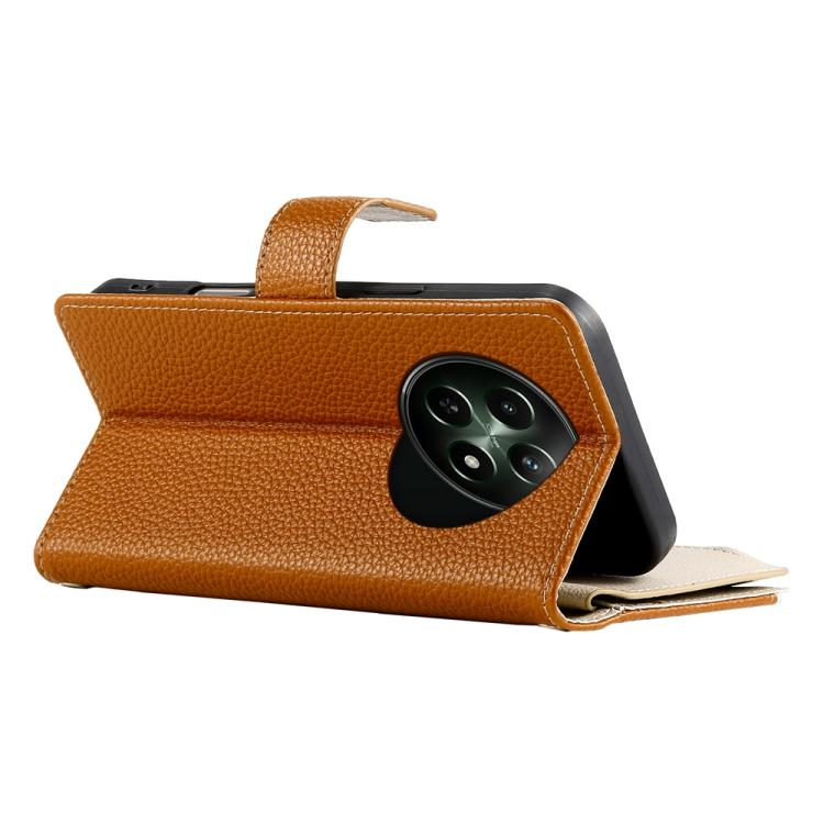For Realme 12 5G / 12x 5G / C65 5G Stitching Multi-card Zipper Wallet Leather Phone Case with Short Strap