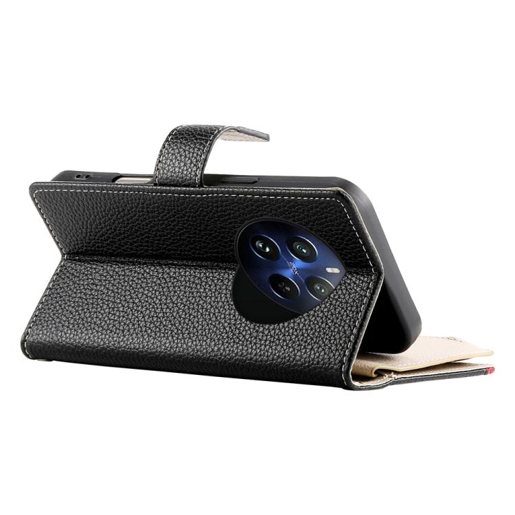 For Realme 12 Pro / 12 Pro+ Stitching Multi-card Zipper Wallet Leather Phone Case with Short Strap
