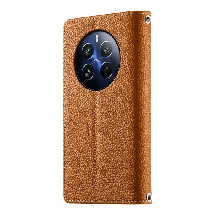 For Realme 12 Pro / 12 Pro+ Stitching Multi-card Zipper Wallet Leather Phone Case with Short Strap