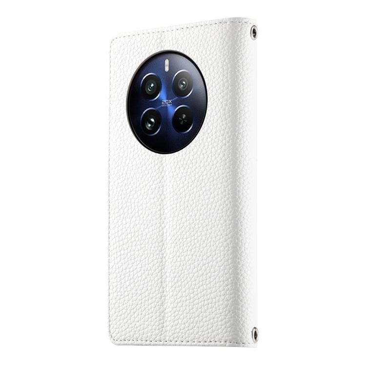 For Realme 12 Pro / 12 Pro+ Stitching Multi-card Zipper Wallet Leather Phone Case with Short Strap