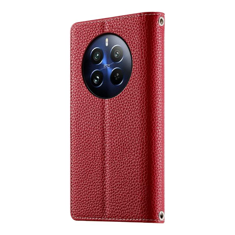 For Realme 12 Pro / 12 Pro+ Stitching Multi-card Zipper Wallet Leather Phone Case with Short Strap